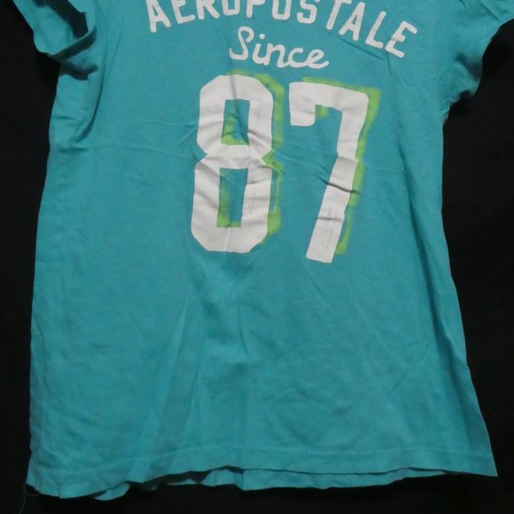 AEROPOSTALE | XL, Extra Large | 100% Cotton | Teal Graphic Tee - Picture 7 of 11